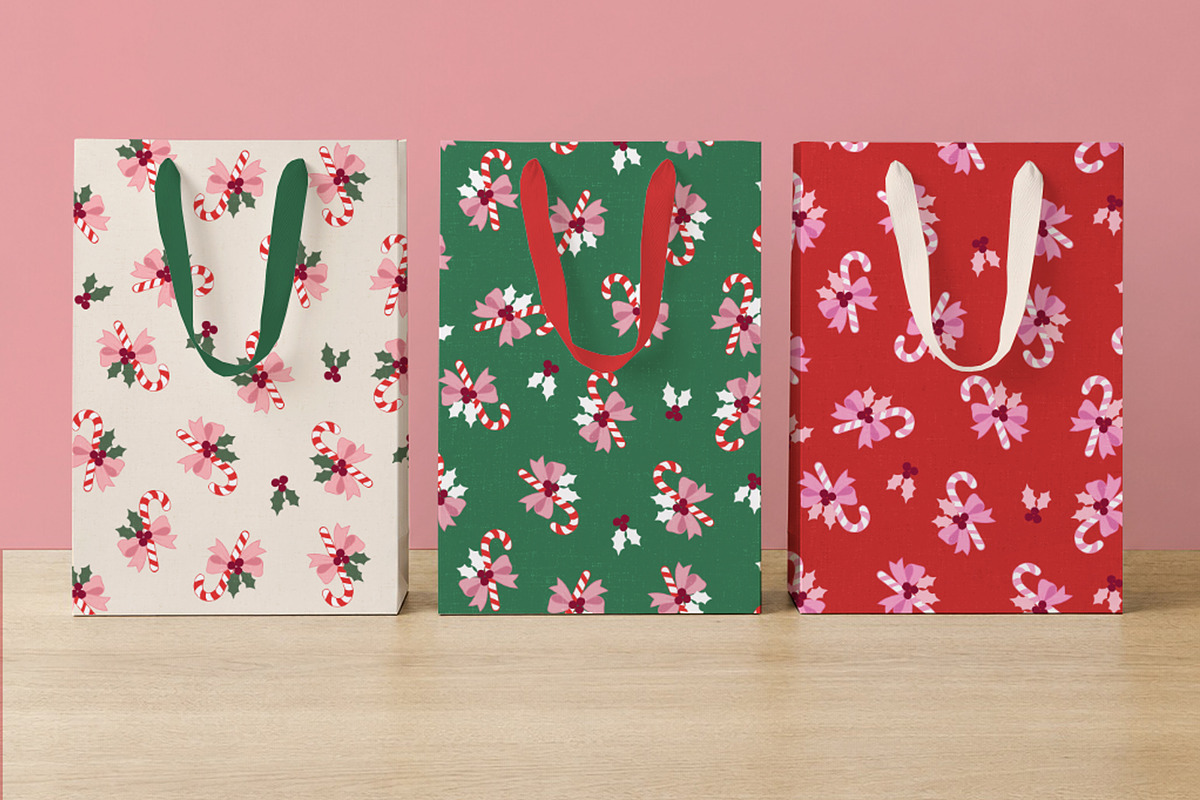 Jolly Candy cane Christmas Pattern, a Pattern Graphic by Schatzi Graphik (Photo 7 of 9)