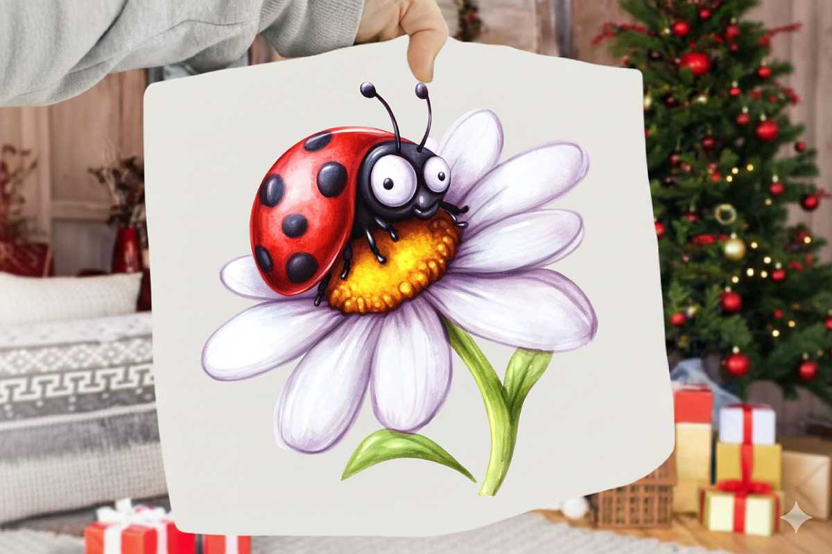 Garden Bugs Watercolor Clipart, a Seasonal Illustration by SVGArt (Photo 5 of 5)
