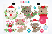 Christmas Cat, a Decorative Illustration by PrettyBundles (Thumbnail 2 of 5)