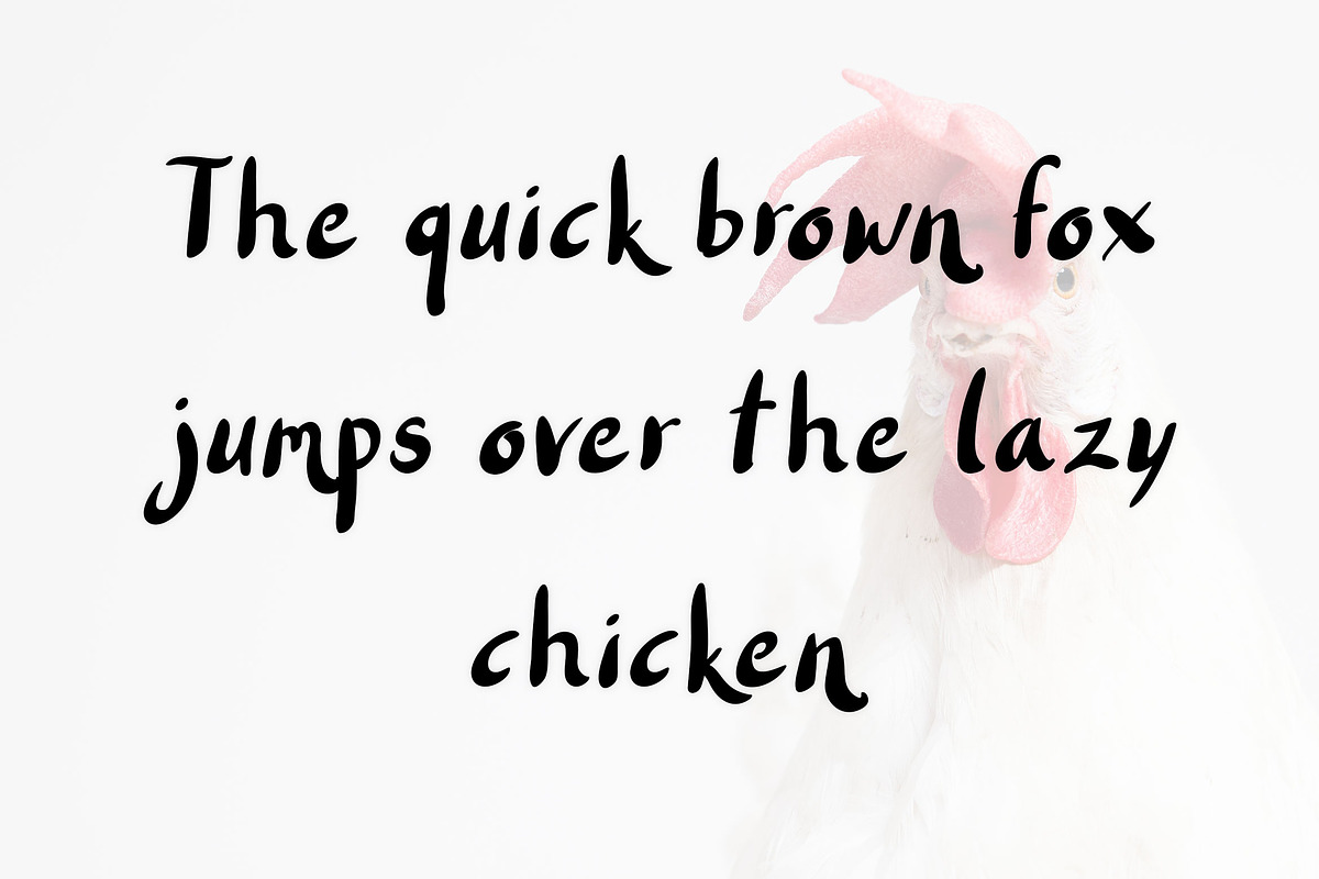 Chicken Pickle - Brush Font preview 2