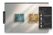 Two Horizontal Postage Stamp, an Advertising Mockup by Custom Scene (Thumbnail 7 of 11)