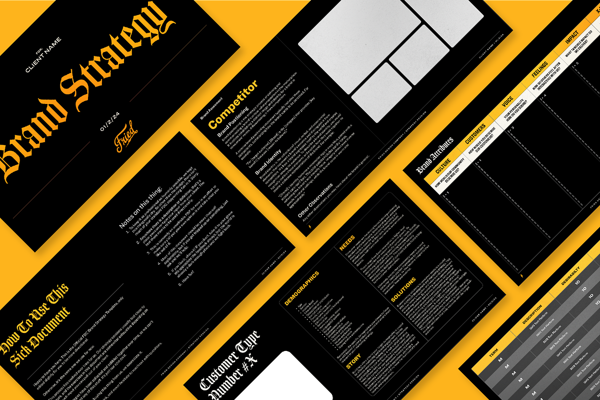 Brand Strategy Session Template, a Branding & Logo Template by Fried Design Company