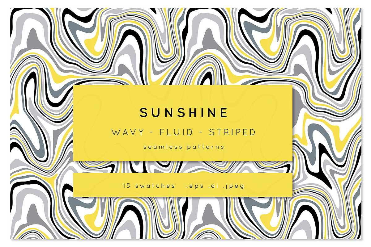 Sunshine Seamless Patterns Set, a Pattern Graphic by Curly_Pat (Photo 1 of 6)