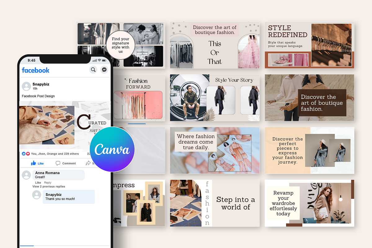 Fashion Boutique Facebook Design, a Social Media Template by Snapybiz (Photo 9 of 10)