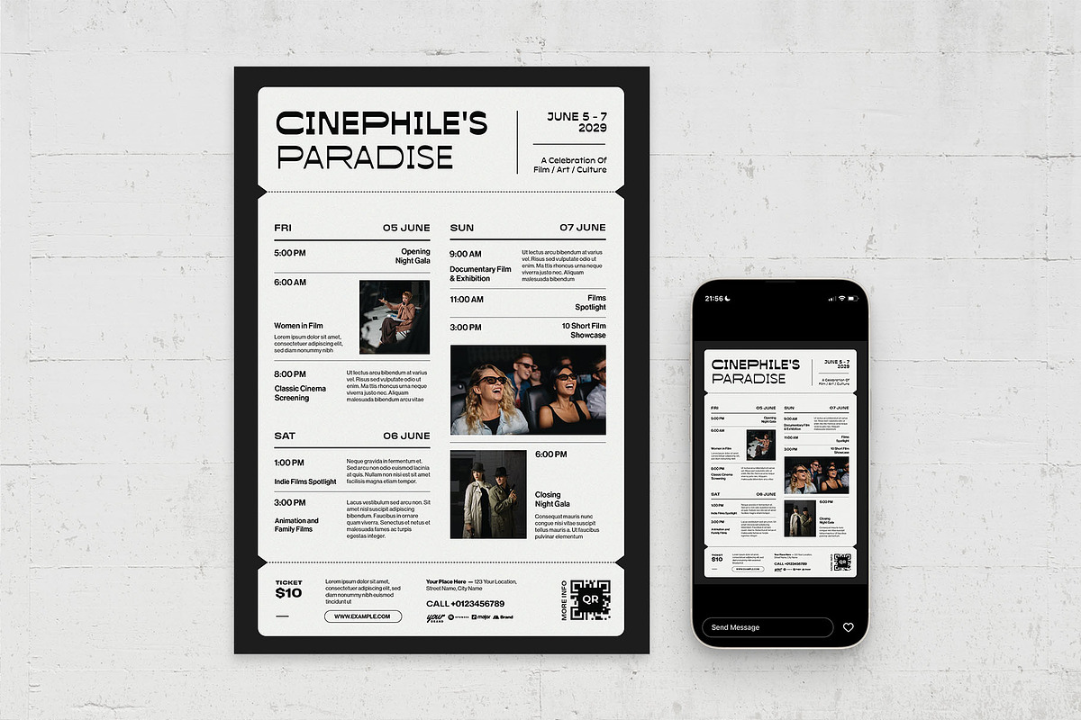 Schedule Flyer Template, a Flyer Template by BrandPacks (Photo 4 of 4)