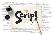 Script Brushes for Illustrator, a Brush Add-On by Mazheika Store (Thumbnail 1 of 6)