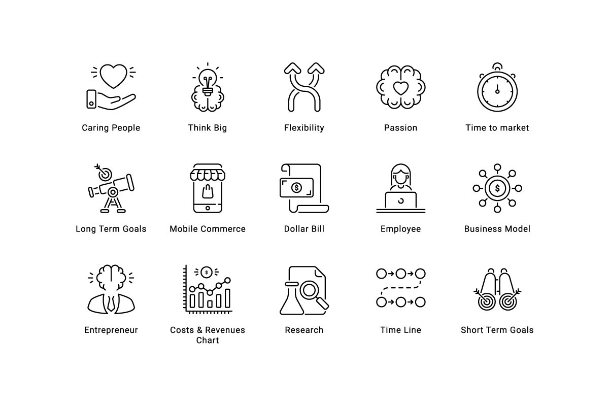 Startup Thin Line Icons, an Outline Icon by vectorstank (Photo 5 of 6)