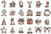 Watercolor Christmas Clipart, an Illustration by Sublimation Artist (Thumbnail 2 of 6)