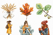 Scandi Autumn Clipart, an Illustration by Craft Nest (Thumbnail 5 of 6)