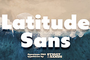 Latitude Sans, a Sans Serif Font by Stiggy & Sands (Thumbnail 1 of 9)