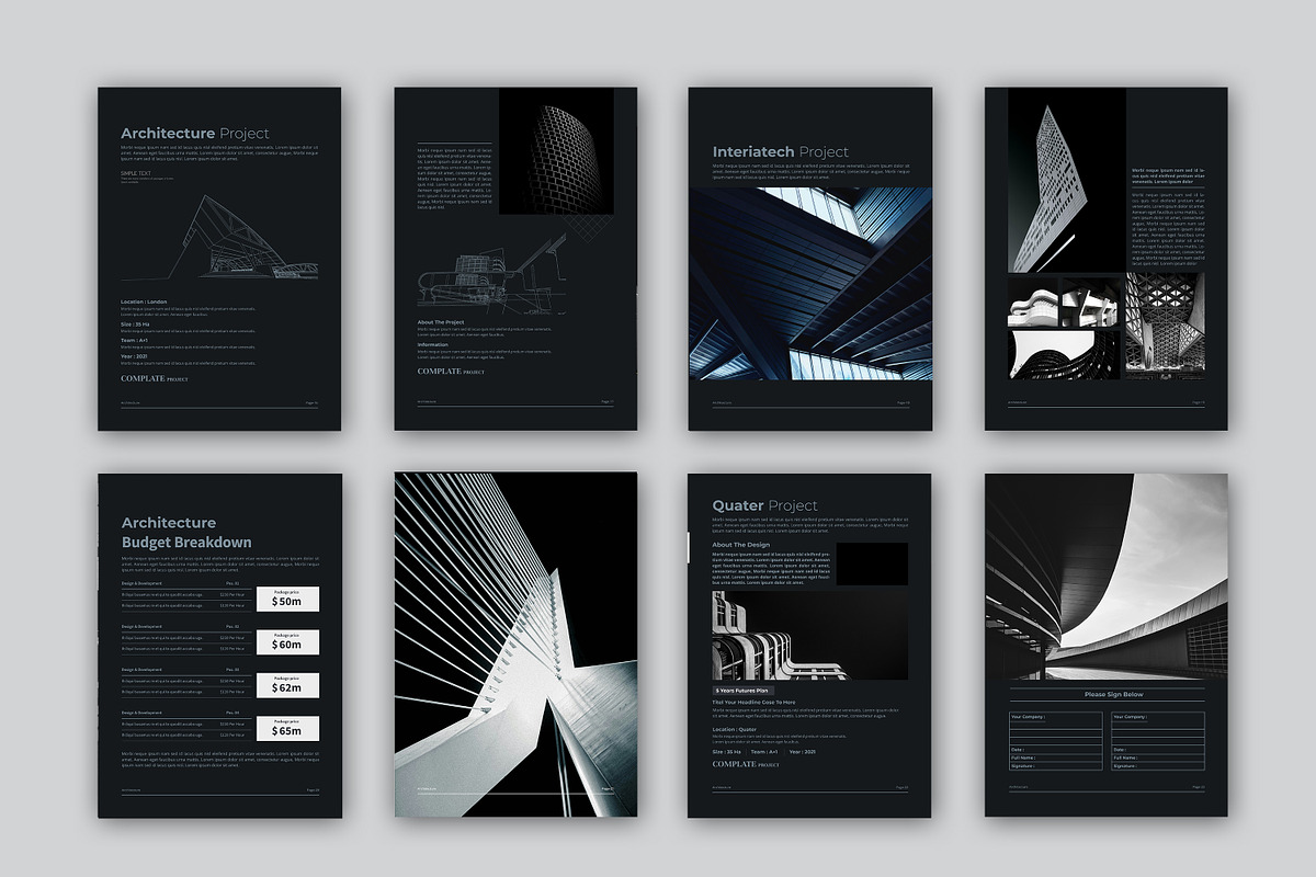 QUATER | Architecture Proposal, a Brochure Template by obayes (Photo 4 of 17)