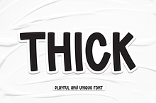 Thick | Script Font