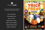 Halloween Kids Party Flyer, a Flyer Template by MadridNYC (Thumbnail 2 of 3)