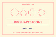 Shapes Line Icons, an Outline Icon by Made by Made (Thumbnail 1 of 7)