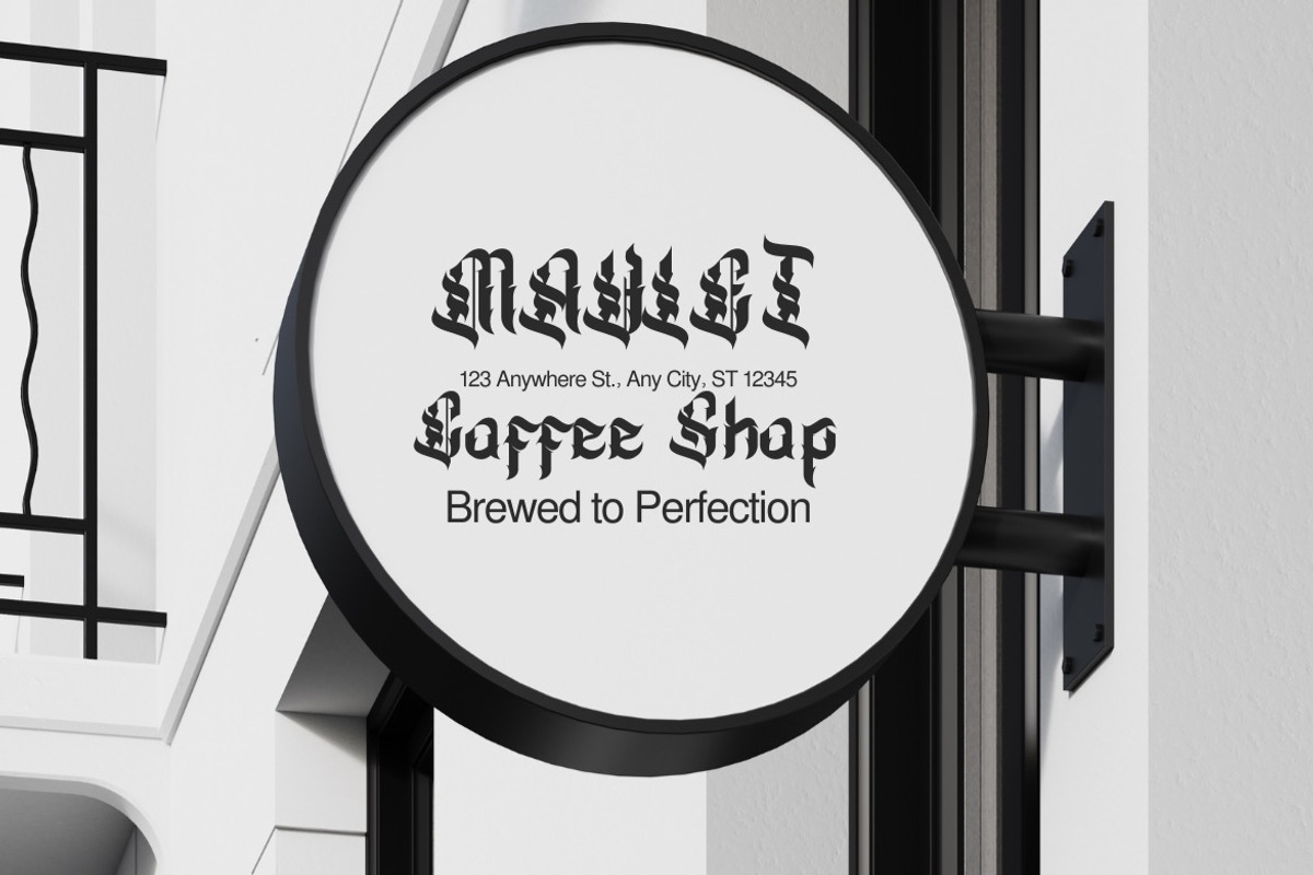 Meviat Gothic - Gothic Blackletter, a Blackletter Font by Dhabee (Photo 7 of 16)