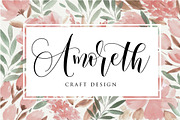 Amoselia - Beauty Script Fonts, a Script Font by Gilar Studio (Thumbnail 7 of 10)