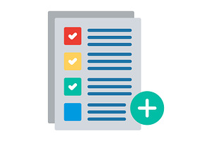 Add Task Flat Icon, a Duotone Icon by Pexelpy