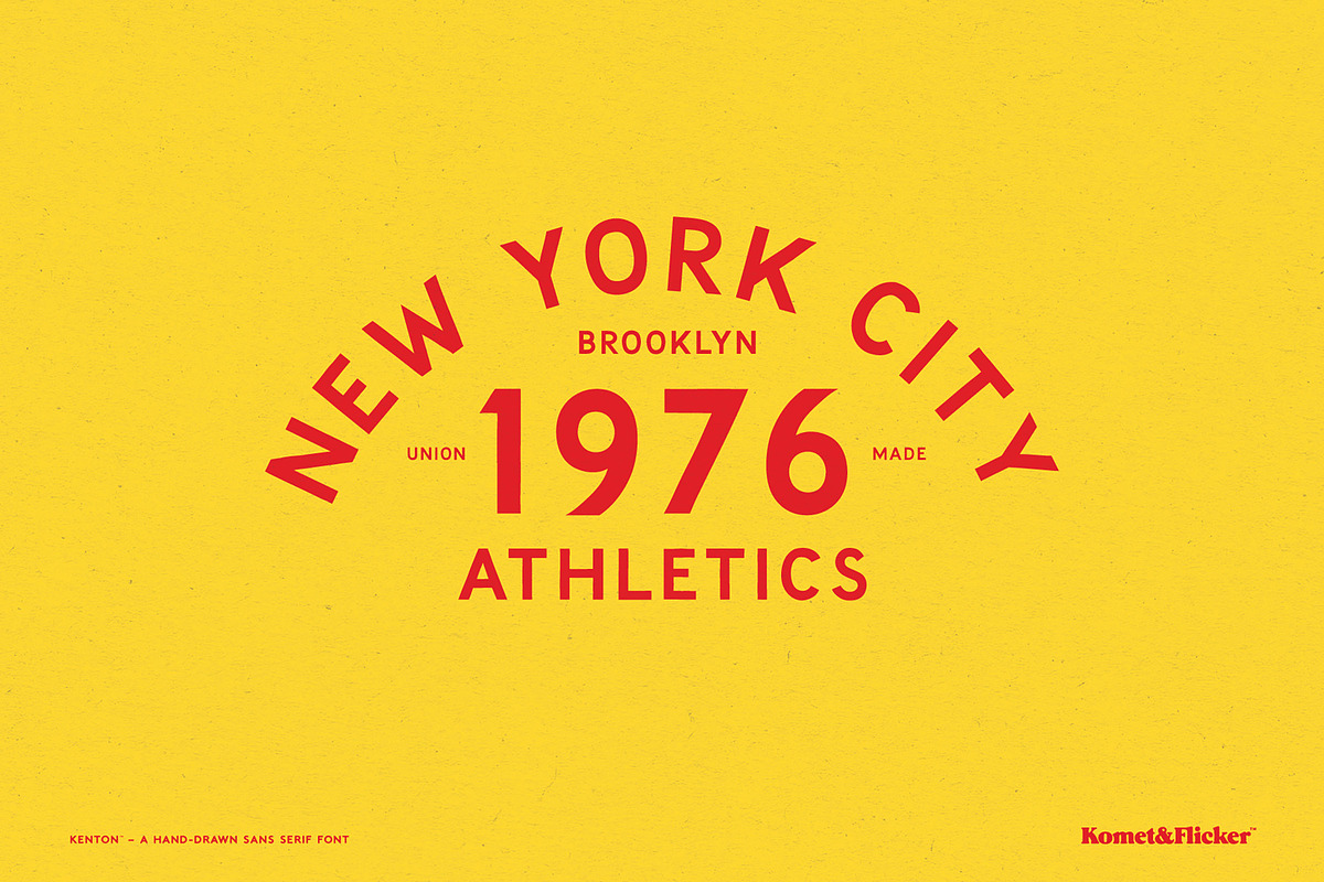 Kenton - A Hand-drawn Font, a Sans Serif Font by Komet & Flicker (Photo 10 of 12)