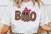 Leopard Ghost Boo Coquette Bow PNG, an Illustration by Craft Nest (Thumbnail 3 of 6)