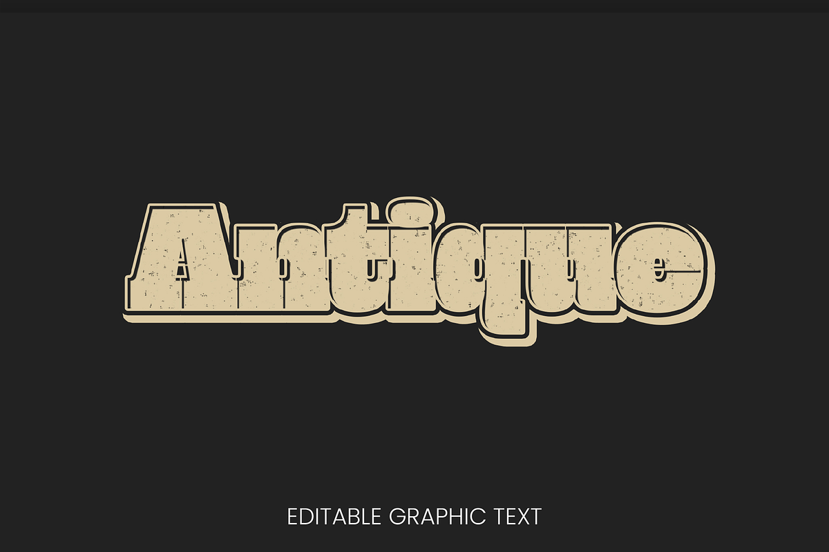 Vintage Retro 3D Text Effect preview 2