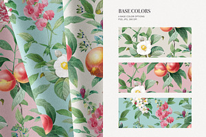 Elegant Botanical Pattern & Plants