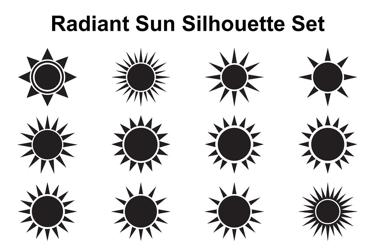 Sunburst Silhouette Collection, an Object Graphic by Creativeshirt (Photo 1 of 3)