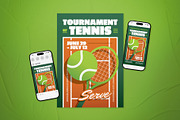 Tournament of Tennis Event Flyer Set, a Flyer Template by The Good Store (Thumbnail 1 of 2)