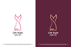 Dress Shop Logo Design Illustration, a Branding & Logo Template by Morvana Crew