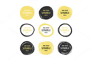 Scribble label set, a Texture Illustration by Primula`s shop (Thumbnail 5 of 5)