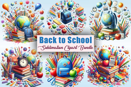 Back to School PNG Clipart Bundle, a Graphic by CitraGraphics