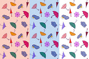 Seamless pattern Happy Umbrellas JPG, an Illustration by NatArt (Thumbnail 2 of 4)