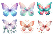 Whimsical Spring Butterfly Clipart, an Illustration by DreamPrint404 (Thumbnail 3 of 6)