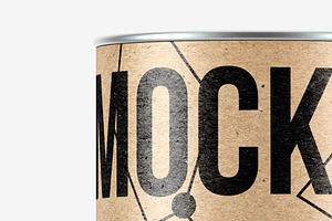 Paper Tube TIN CAN Mockup