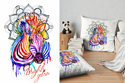 Set of bright watercolor animals, an Animal Illustration by Siriliadka Dreams (Thumbnail 4 of 11)
