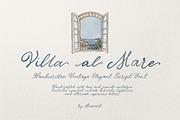 Villa al Mare | Vintage Script Font, a Script Font by AnMark (Thumbnail 1 of 15)