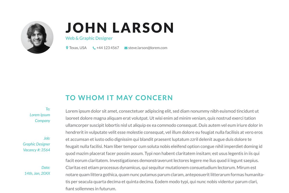 Clean Resume, a Resume Template by GraphicaShop (Photo 5 of 5)