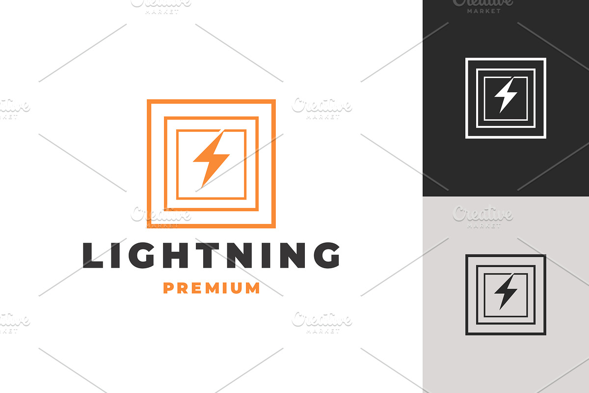 Modern Lightning Bolt Logo Design, a Branding & Logo Template by mesuka (Photo 2 of 2)