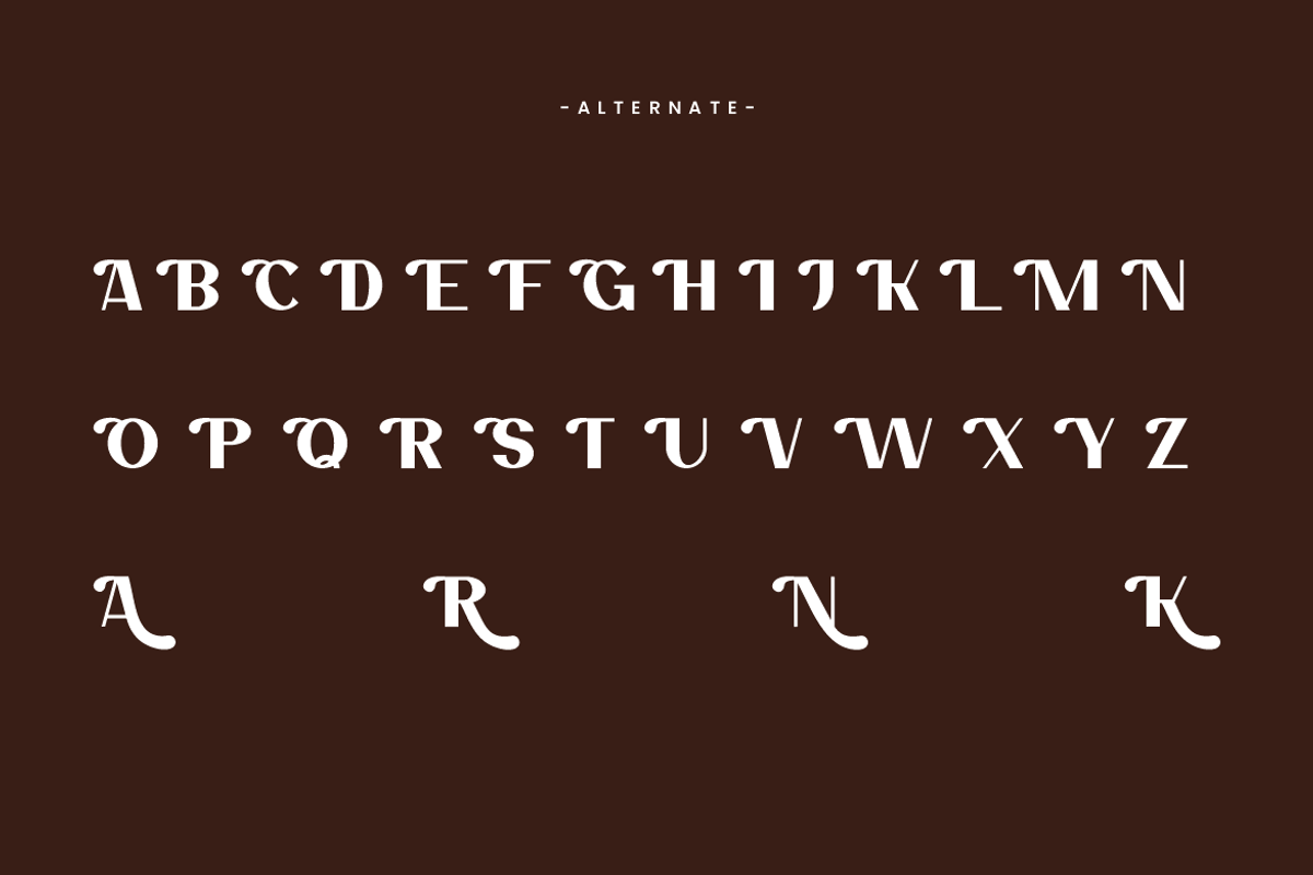 Nesyta Rafode - Stylish Retro Font, a Sans Serif Font by Iqsiart Studio (Photo 5 of 7)