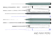 Technical Pen Brushes, a Brush Add-On by Side Project (Thumbnail 3 of 6)