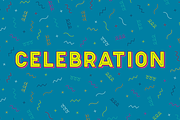Celebration Typeface, a Sans Serif Font by Ollie Briggs (Thumbnail 1 of 4)