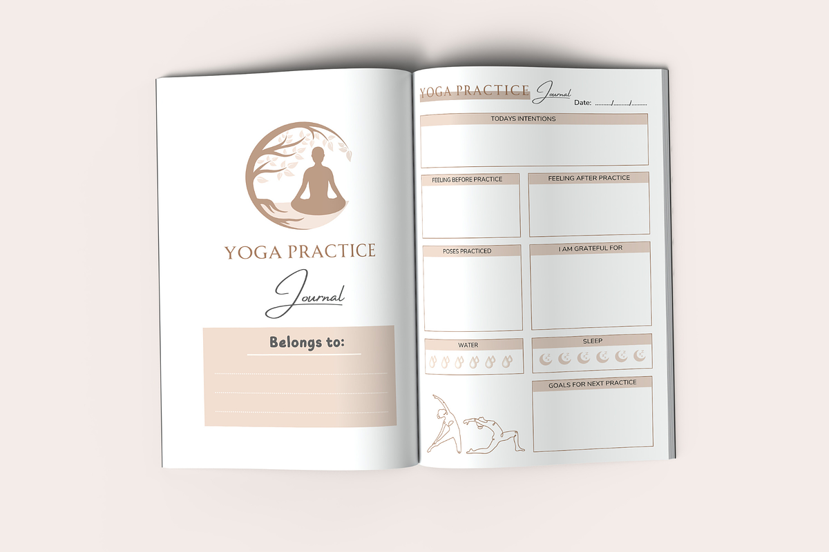 Yoga Practice Journal | KDP Interior, a Templates & Theme by KDPISH (Photo 2 of 4)