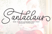 Santaclaus | Script Font, a Handwritten Font by Scratchones (Thumbnail 1 of 9)