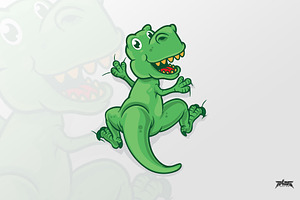 Cute Trex Climbing