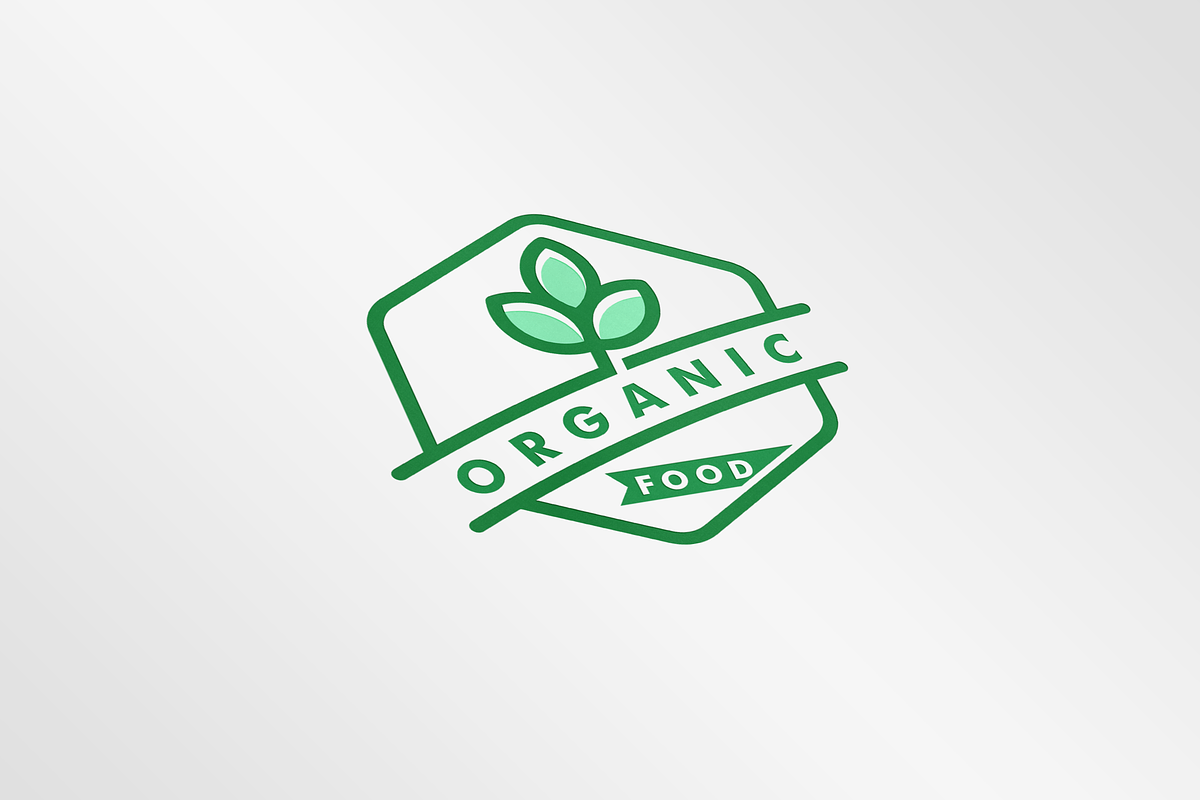Organic natural food logo design, a Branding & Logo Template by mouze_art (Photo 2 of 4)