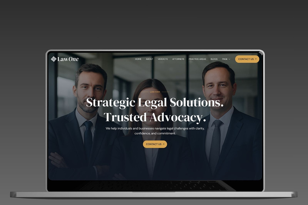 LawOne - Law Firm Framer Template, an UI Kit Template by Frameko (Photo 1 of 4)