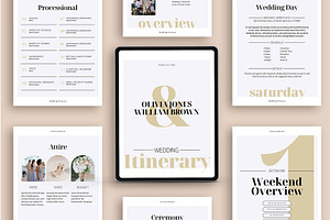 Wedding Weekend Itinerary Template