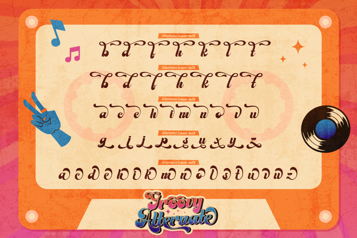 Groovy Signature - Retro Font, a Handwritten Font by Artisan Themes (Photo 10 of 12)