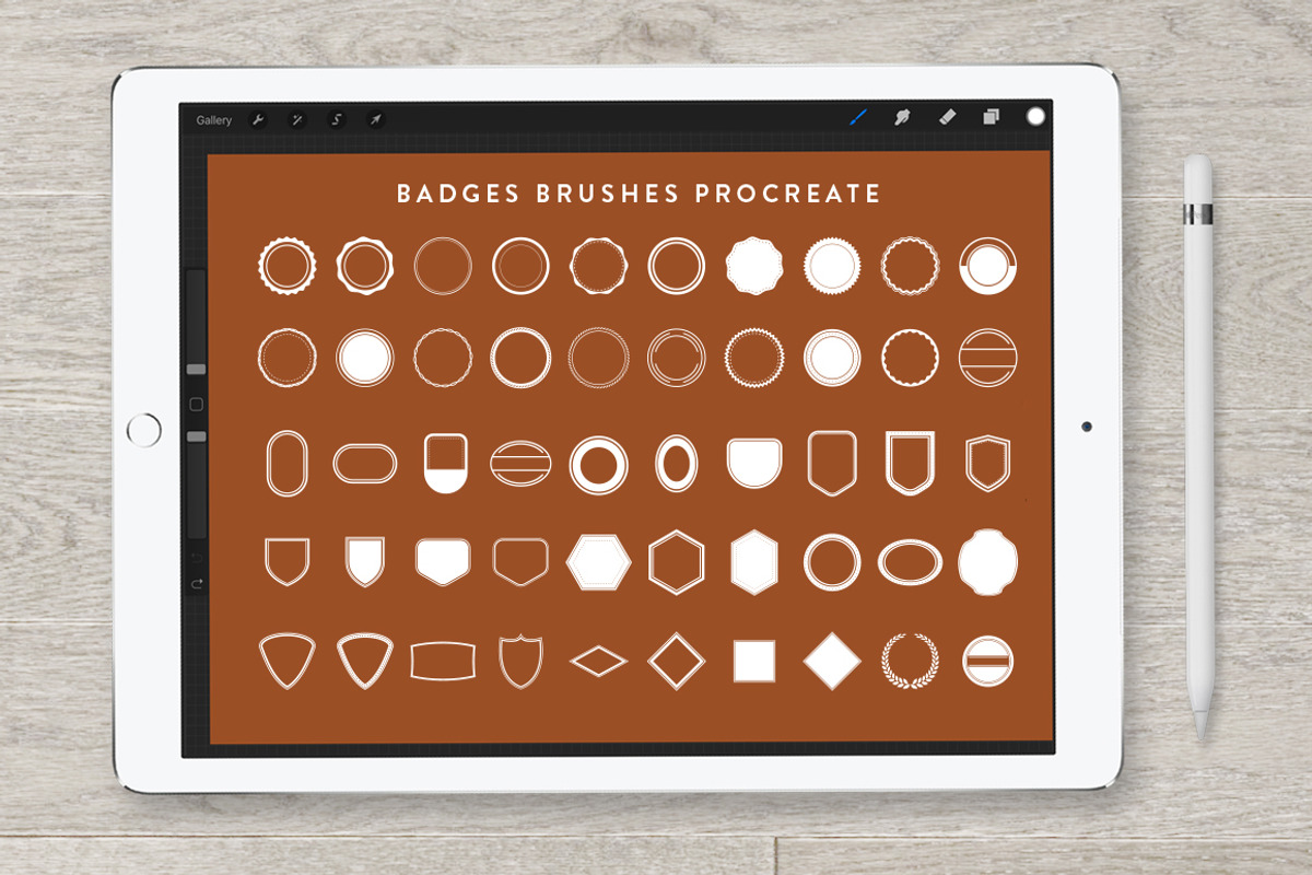 Brush Procreate Ornament, a Brush Add-On by Vibesteam (Photo 4 of 9)