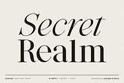 Secret Realm - Editorial Serif Font, a Serif Font by Kahade Studio (Thumbnail 1 of 16)