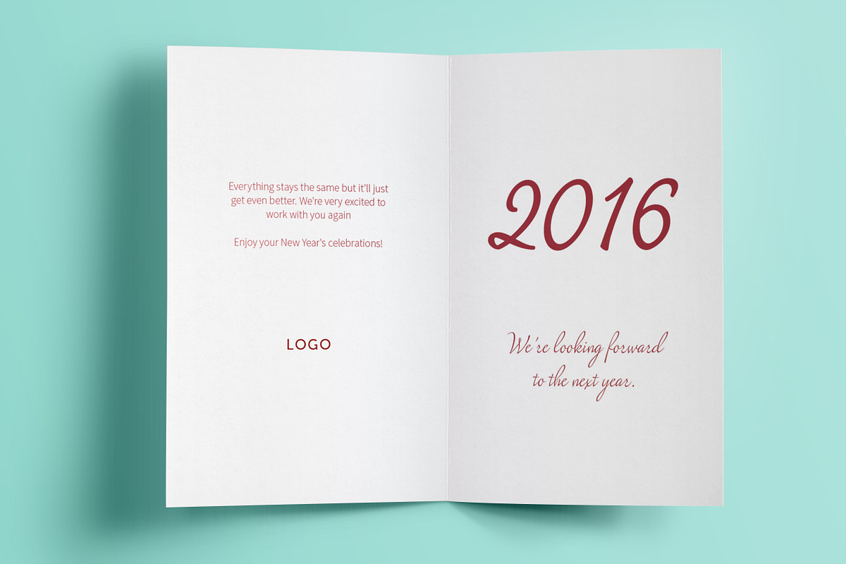 New Year's Card, a Card Template by AndreasGalster (Photo 1 of 2)